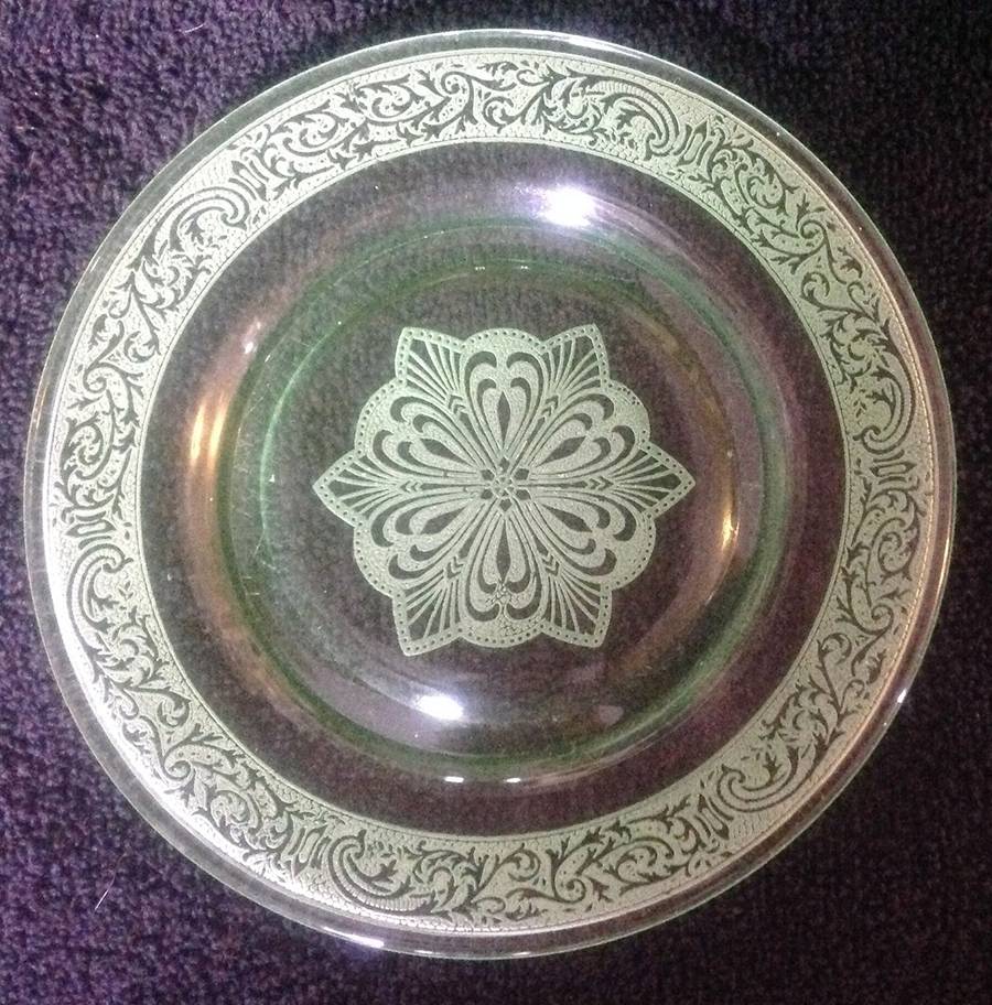 Florentine Green (Stem 3060) Bread & Butter Plate by Cambridge-1