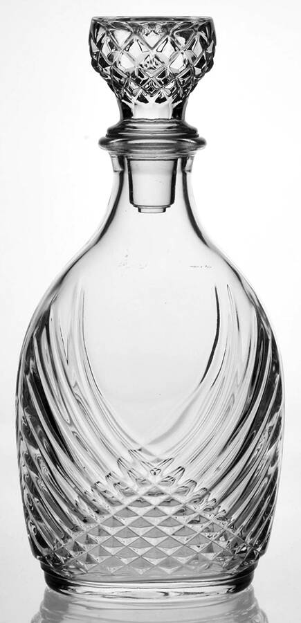 Diamant Decanter & Stopper by Cristal D'Arques - Durand-1