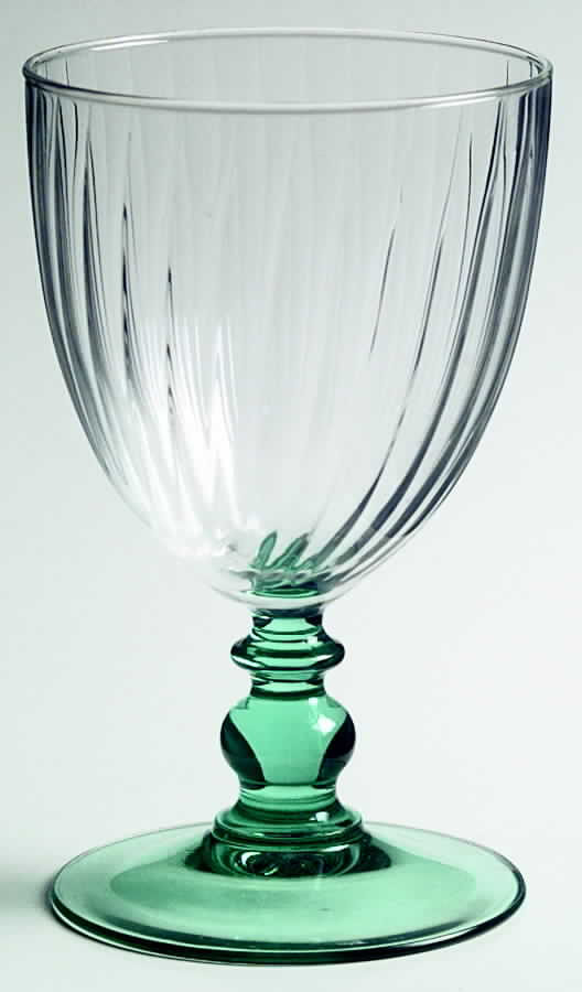 Country Manor Turquoise Water Goblet by Cristal D'Arques - Durand-1
