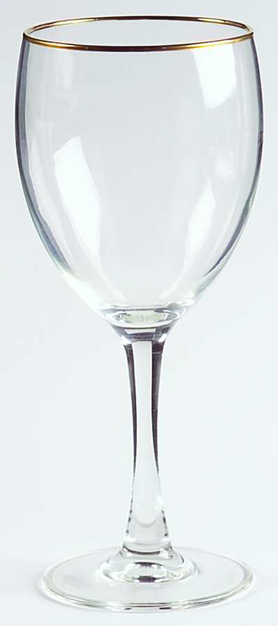Nuance Gold Water Goblet by Cristal D'Arques - Durand-1