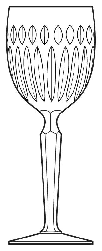Resonance Water Goblet by Cristal D'Arques - Durand-1