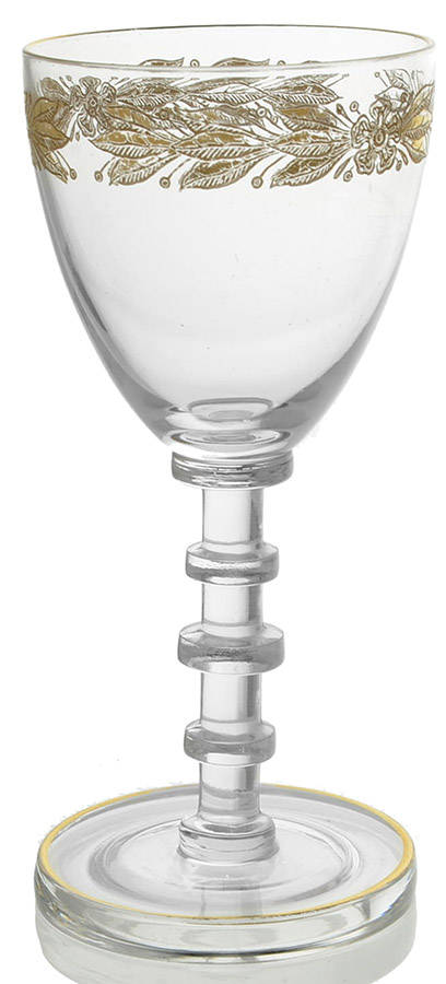 Laurel (Gold Encrusted) Wine Glass by Cambridge-1