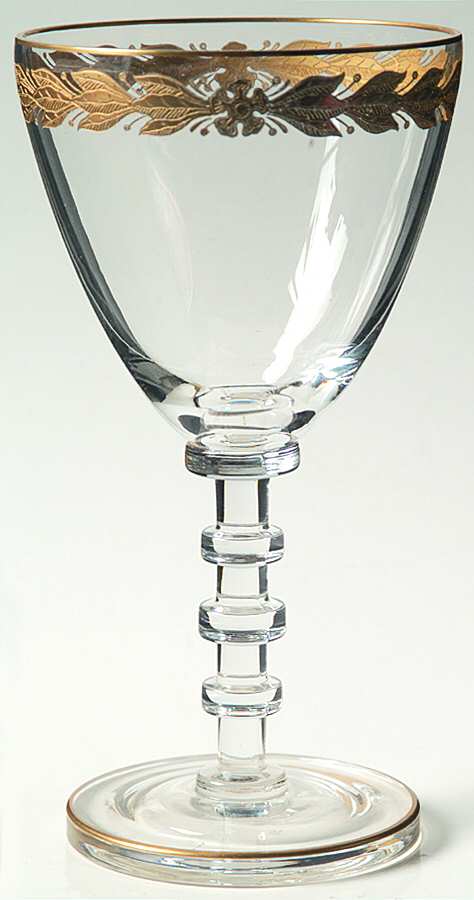 Laurel (Gold Encrusted) Water Goblet by Cambridge-1