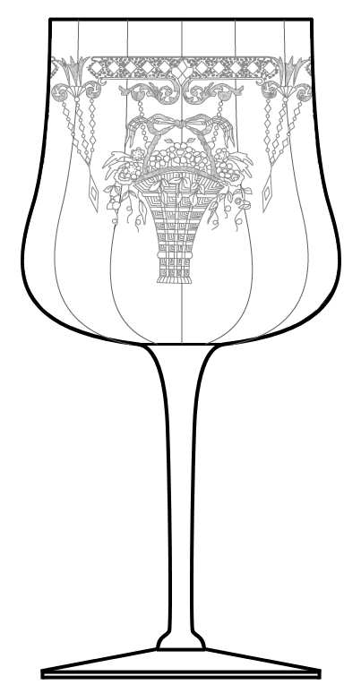 Bordeaux Water Goblet by Cambridge-1