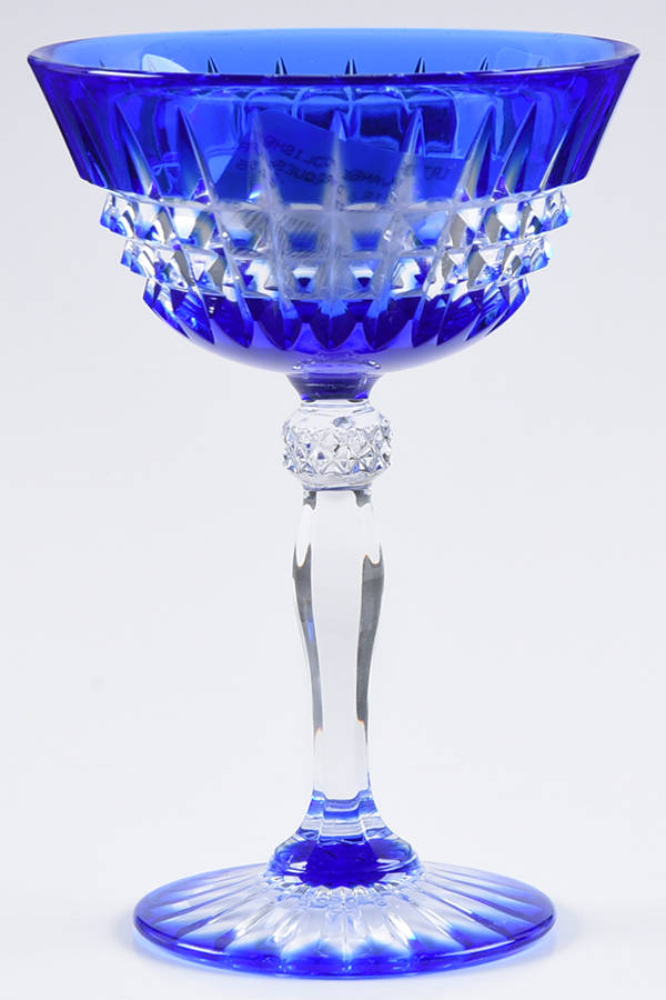 Pavane (Polished Cuts) Champagne/Tall Sherbet by Cristal D'Arques - Durand-1