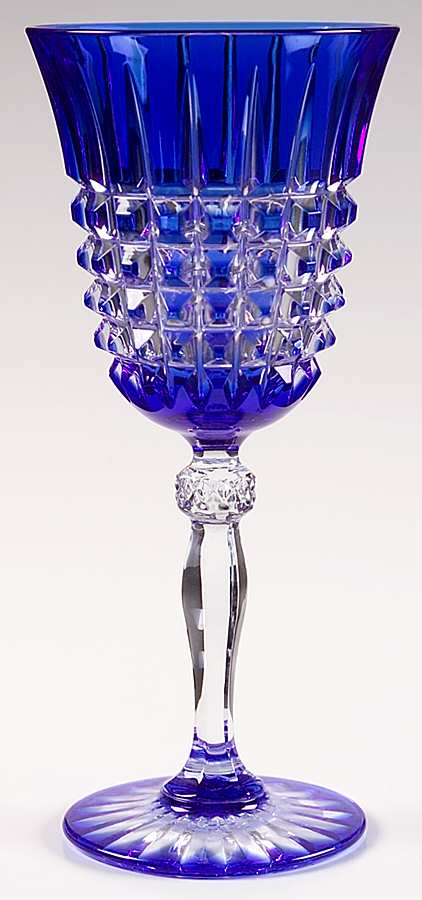 Pavane (Polished Cuts) Wine Glass by Cristal D'Arques - Durand-1