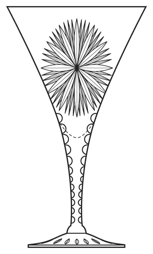 Sunburst Water Goblet by Cambridge-1
