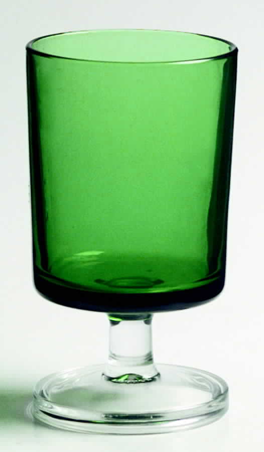 Cavalier Green Wine Glass by Cristal D'Arques - Durand-1