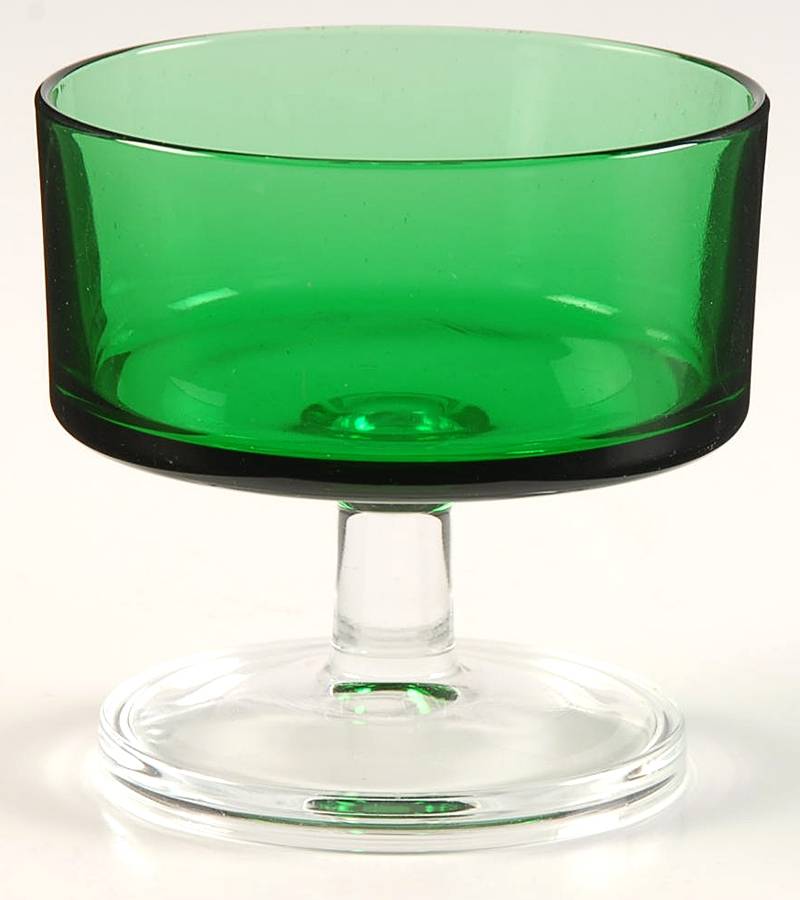 Cavalier Green Champagne/Tall Sherbet by Cristal D'Arques - Durand-1