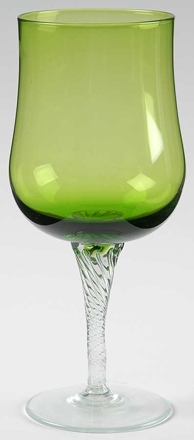 Saturn Green Water Goblet by Colony-1