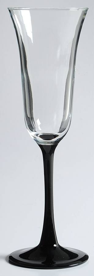 Americana Black Fluted Champagne by Cristal D'Arques - Durand-1