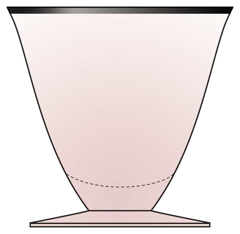 Modern Pink Water Goblet by Cambridge-1