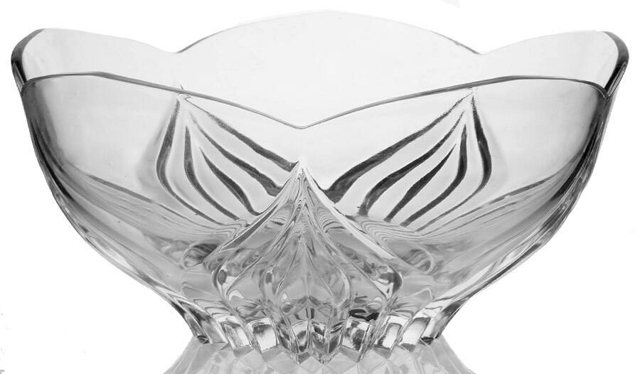 Ancona 9" Round Crimped Bowl by Cristal D'Arques - Durand-1
