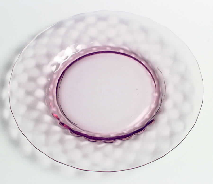 Aero Optic Pink Luncheon Plate by Cambridge-1