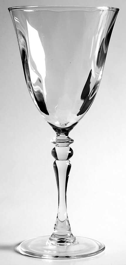 Maria Optic Water Goblet by Cristal D'Arques - Durand-1