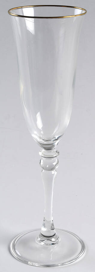 Maria Gold Fluted Champagne by Cristal D'Arques - Durand-1