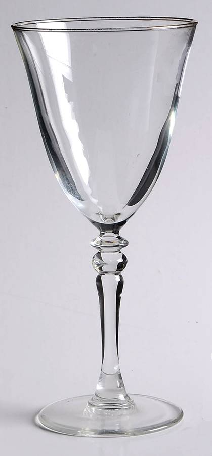 Maria Gold Water Goblet by Cristal D'Arques - Durand-1