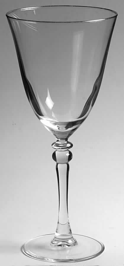 Maria Platinum Water Goblet by Cristal D'Arques - Durand-1