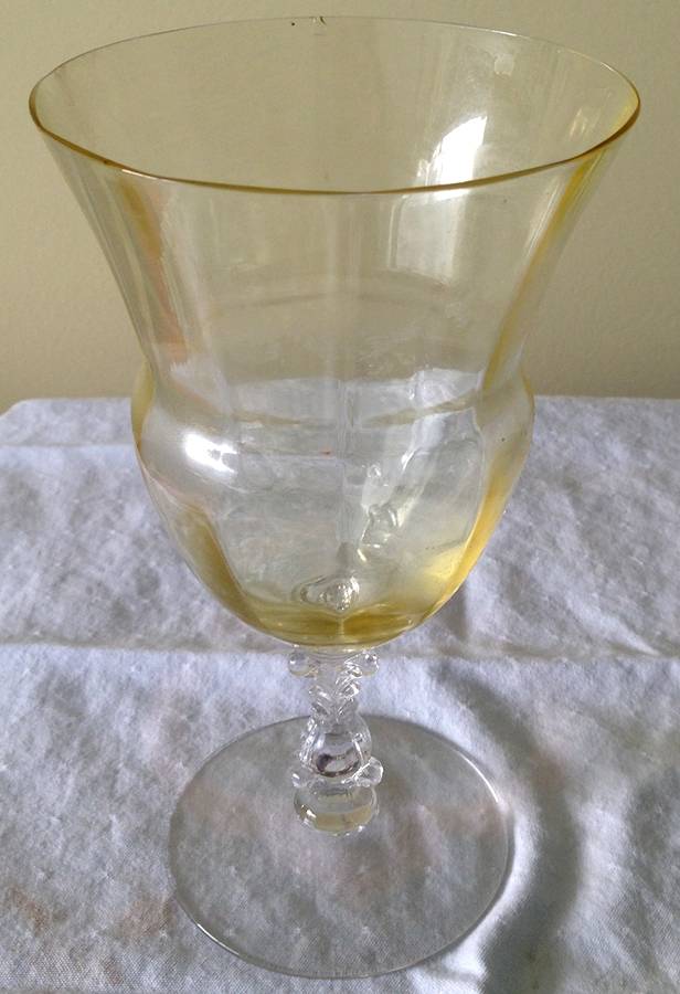 3126 Yellow 10 Oz Footed Tumbler by Cambridge-1