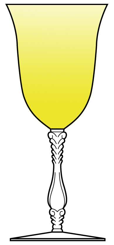 3121 Yellow Water Goblet by Cambridge-1