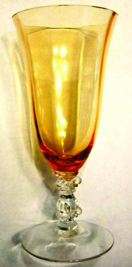 3121 Amber Juice Glass by Cambridge-1