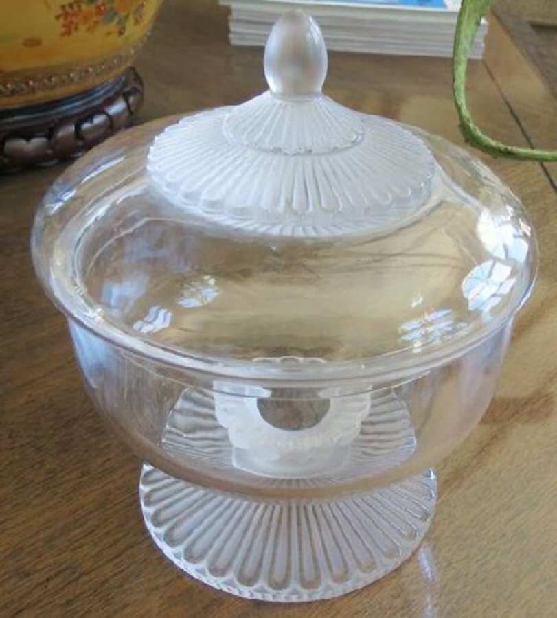Elvire Jam/Jelly & Lid by Lalique-1