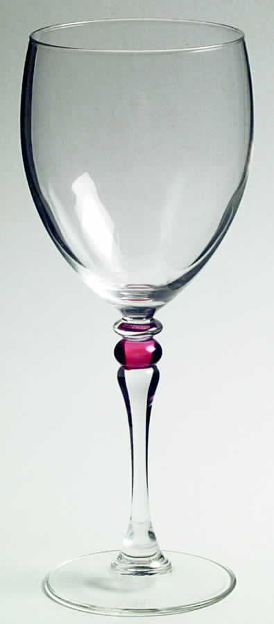 Cortina Red Water Goblet by Cristal D'Arques - Durand-1