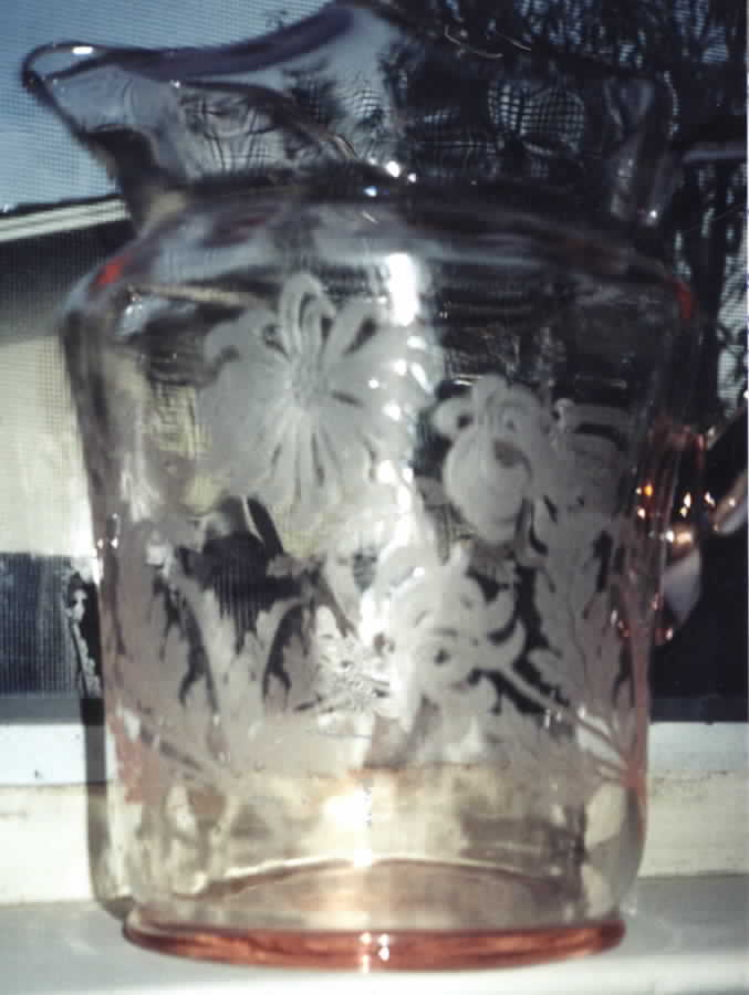 Chrysanthemum Pink Pitcher by Cambridge-1