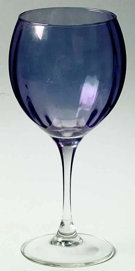 Monaco Optic Plum Water Goblet by Cristal D'Arques - Durand-1