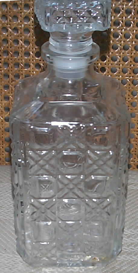 Damier Decanter & Stopper by Cristal D'Arques - Durand-1
