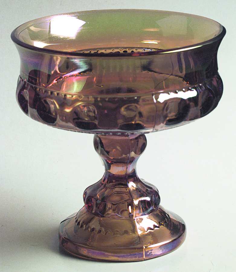 Color Crown Amber (Carnival) 5" Height Open Compote by Colony-1