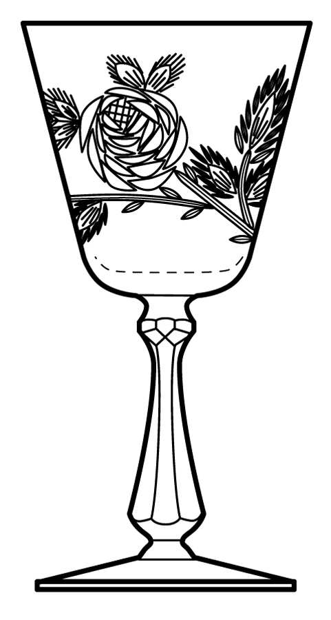 3700-4 Water Goblet by Cambridge-1