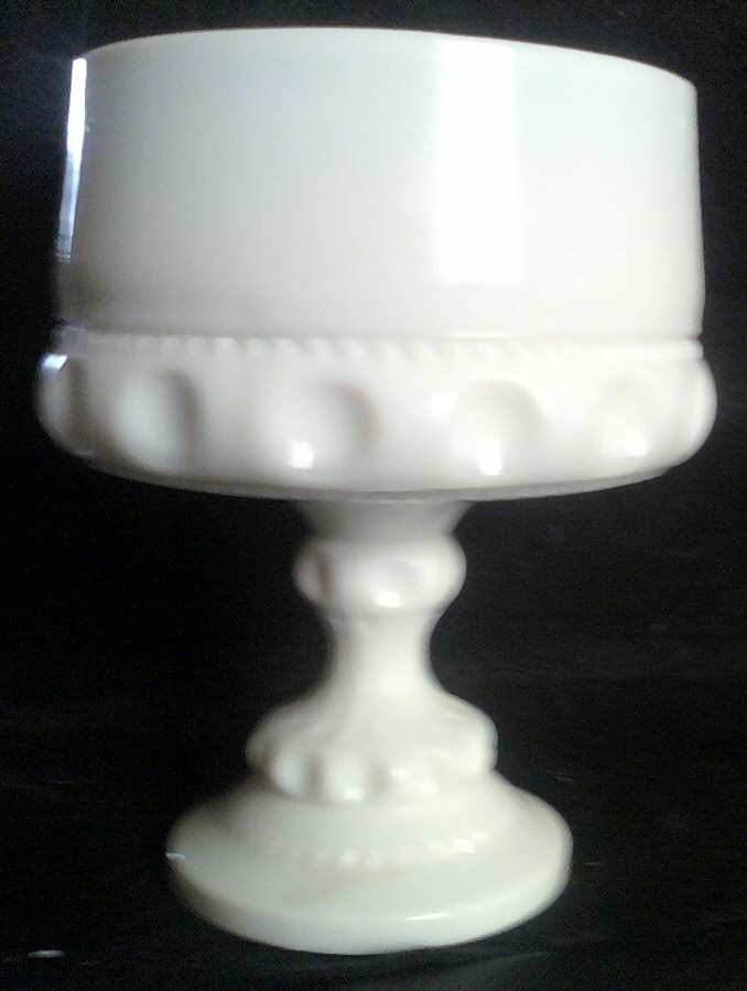 Color Crown Milk Glass Wedding Bowl, No Lid by Colony-1