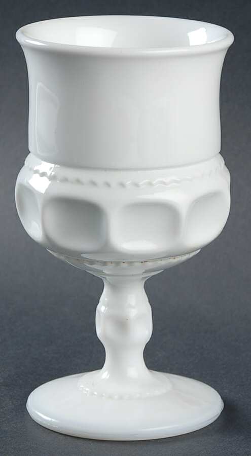 Color Crown Milk Glass Water Goblet by Colony-1