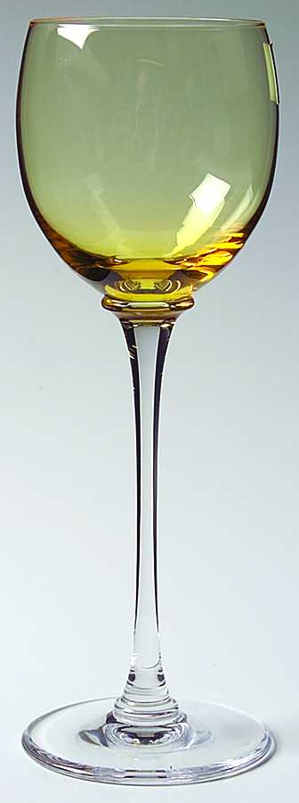 Lorelei Saffron Wine Glass by Cristal de Sevres-1
