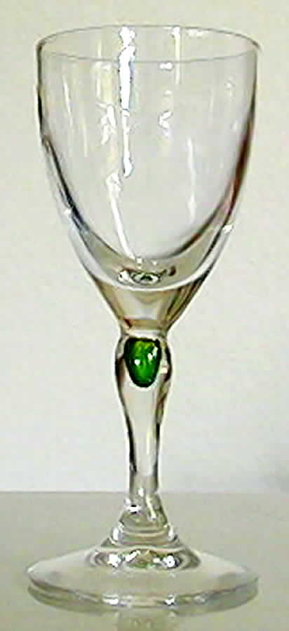 Venise Emerald Water Goblet by Cristal D'Arques - Durand-1