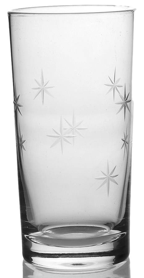 Star Dust Highball Glass by C G Quartzex Crystal-1