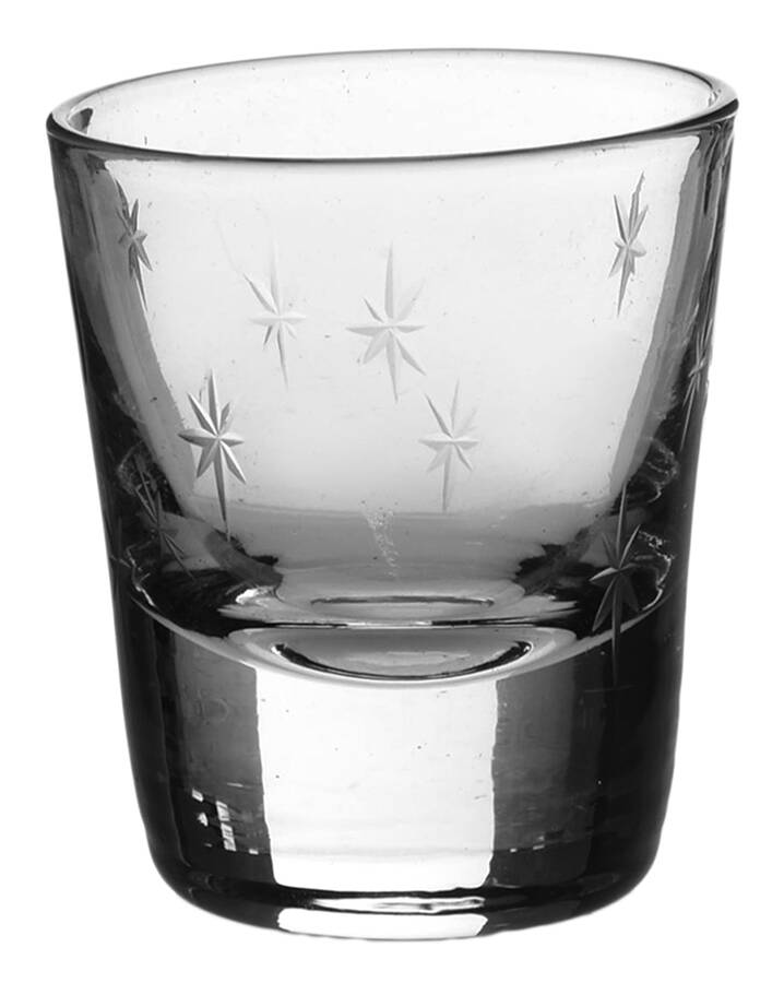 Star Dust Shot Glass by C G Quartzex Crystal-1