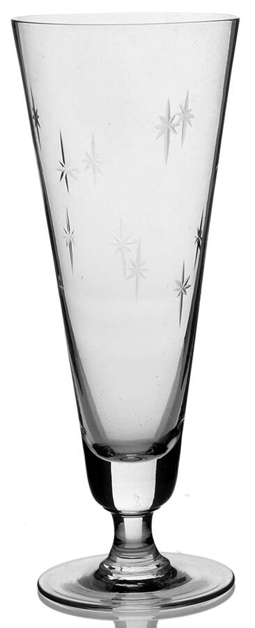 Star Dust Pilsner Glass by C G Quartzex Crystal-1