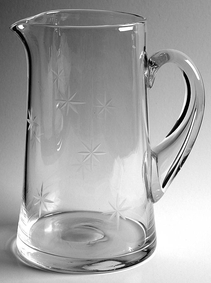 Star Dust 80 Oz Pitcher by C G Quartzex Crystal-1