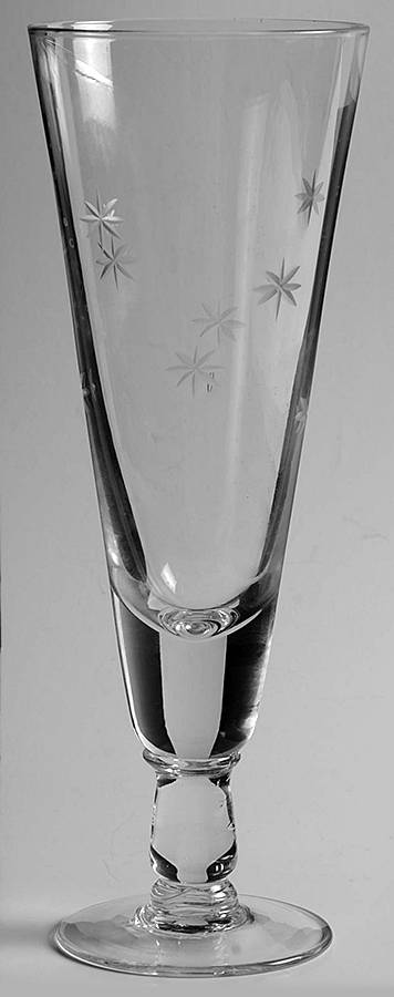 Star Dust Pilsner Glass by C G Quartzex Crystal-1