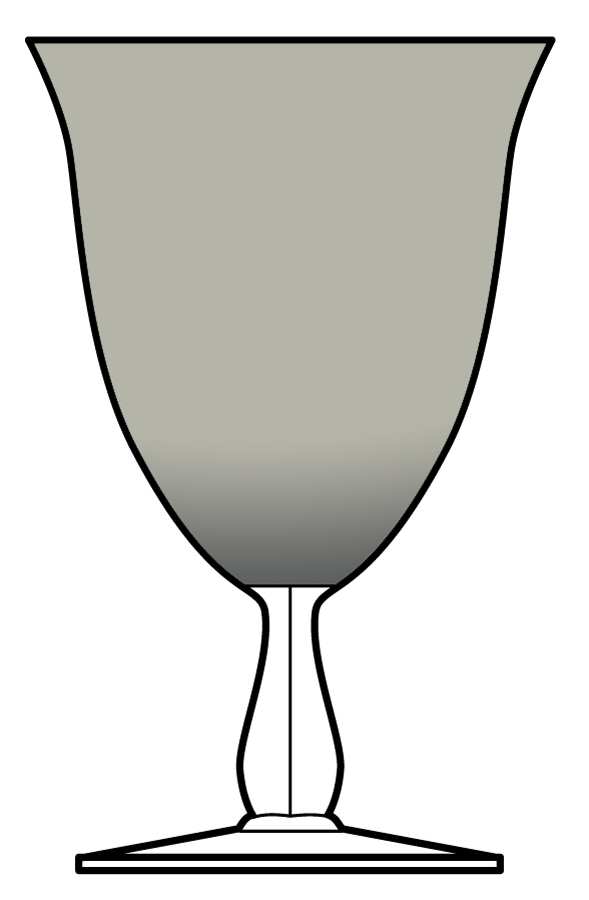Simplicity Smoke Water Goblet by Cambridge-1