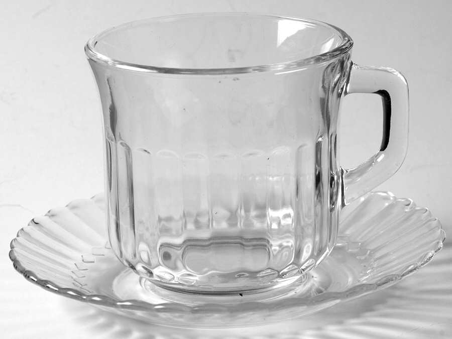 Sensation Cup & Saucer Set by Corning-1