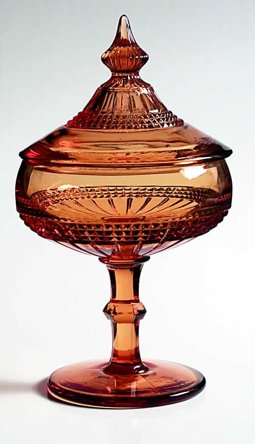 Wetherford Amber Candy Box with Lid by Cambridge-1