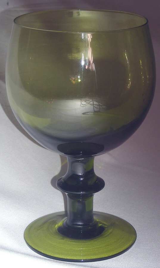 Provincial Green Water Goblet by Colony-1