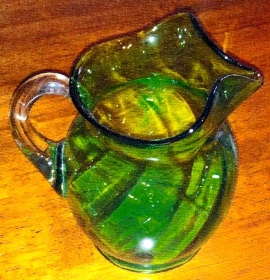 Gyro Optic Green Jug by Cambridge-1