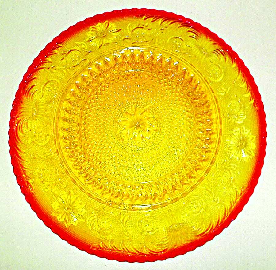 Sandwich Amberina 7" Salad Plate by Colony-1