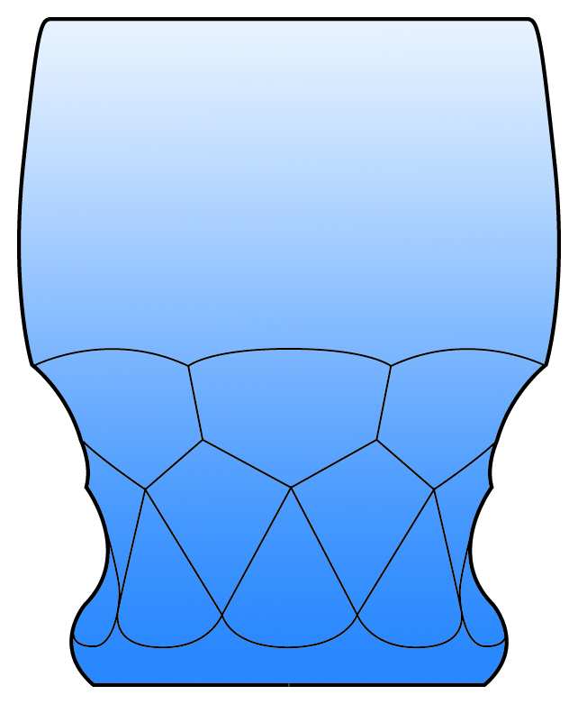 Georgian Bluebell 9 Oz Flat Tumbler by Cambridge-1