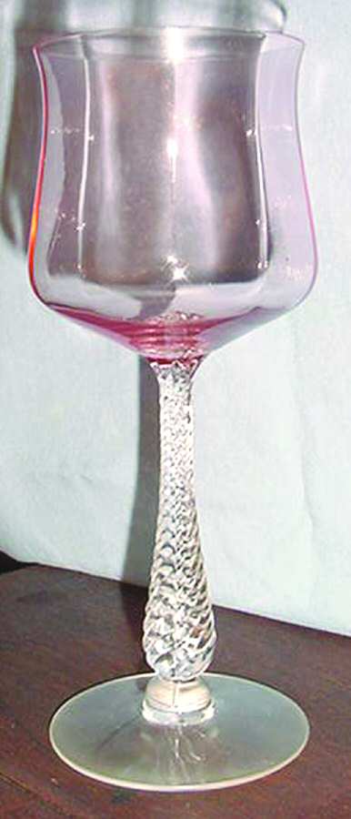 3110 Pink Water Goblet by Cambridge-1