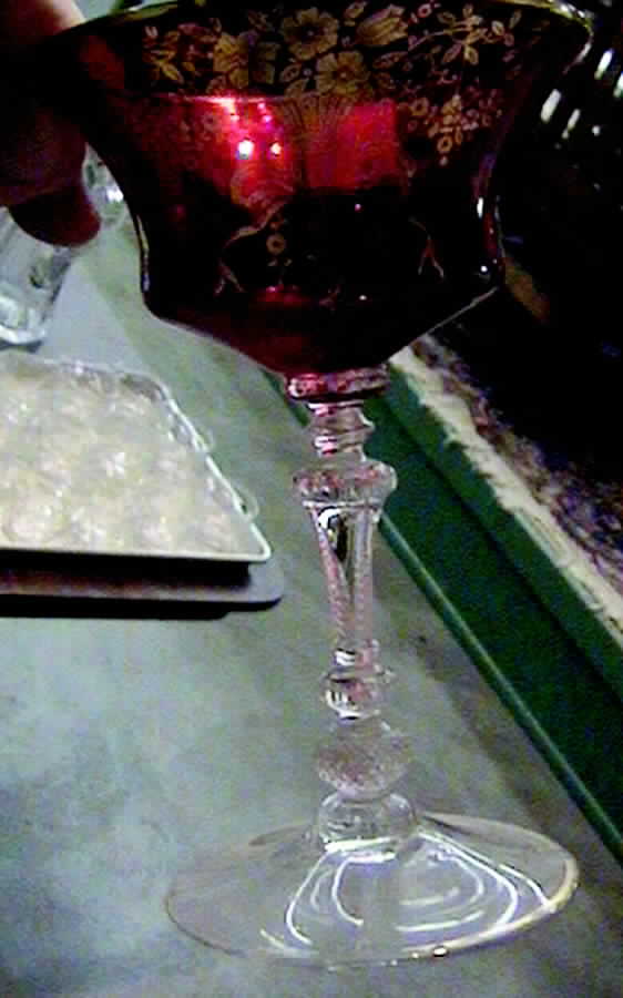 Decoration 1037 Ruby Champagne/Tall Sherbet by Cambridge-1
